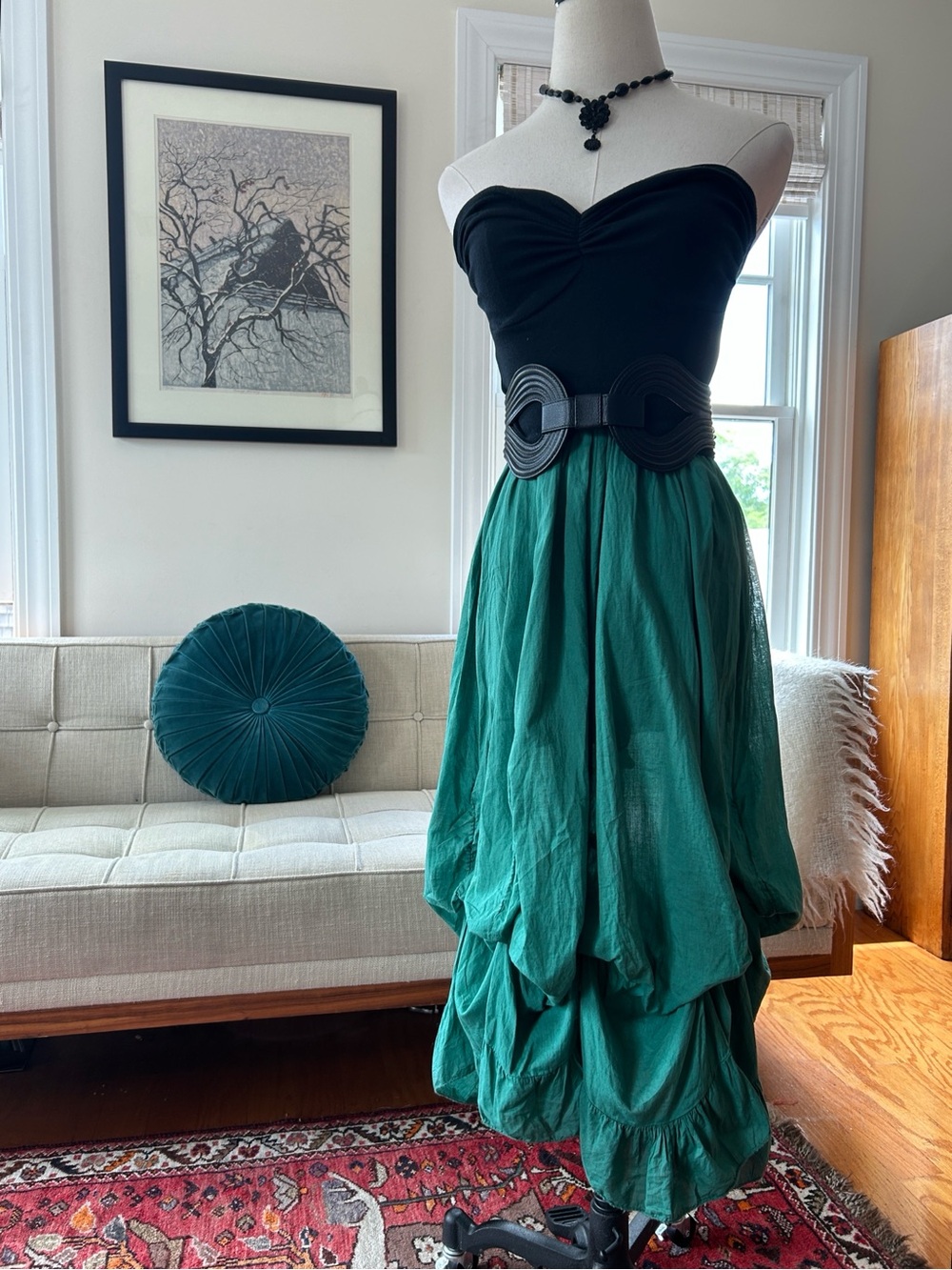 Italian Parachute Dress/Skirt, 100% Cotton - Picture 3 of 11